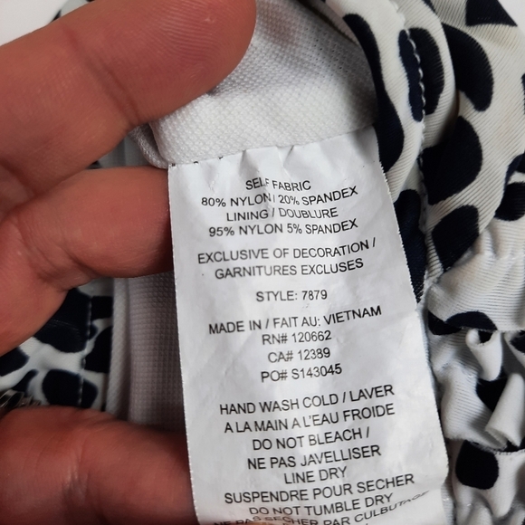 Isobella & Chloe 1 Piece Swimsuit Black & White Polka Dots Giraffe Print Size 2T - Picture 7 of 7